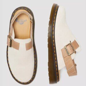 Dr Marten's Jorge II Slingback Mules | Men's 11 Women's 12 | Parchment Suede
